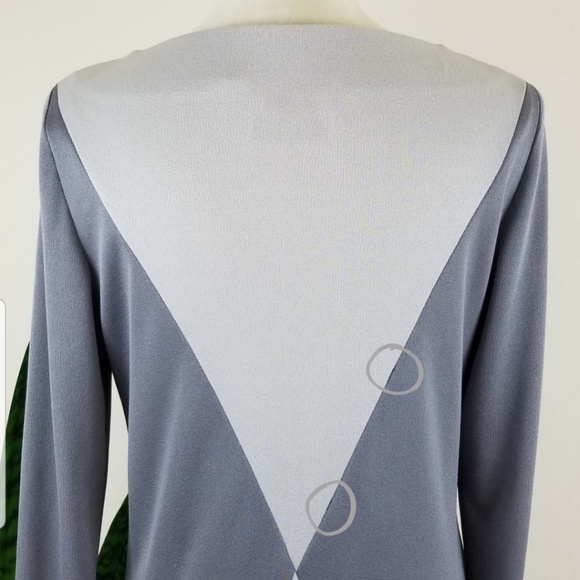 VTG 70s Caron Chicago Colorblock Dress - Picture 6 of 8